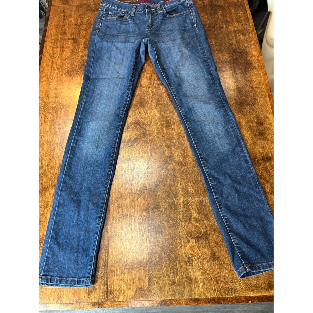 Banana Republic Womens Dark Wash Denim Slim Ankle Jeans Size 27/4R Blue